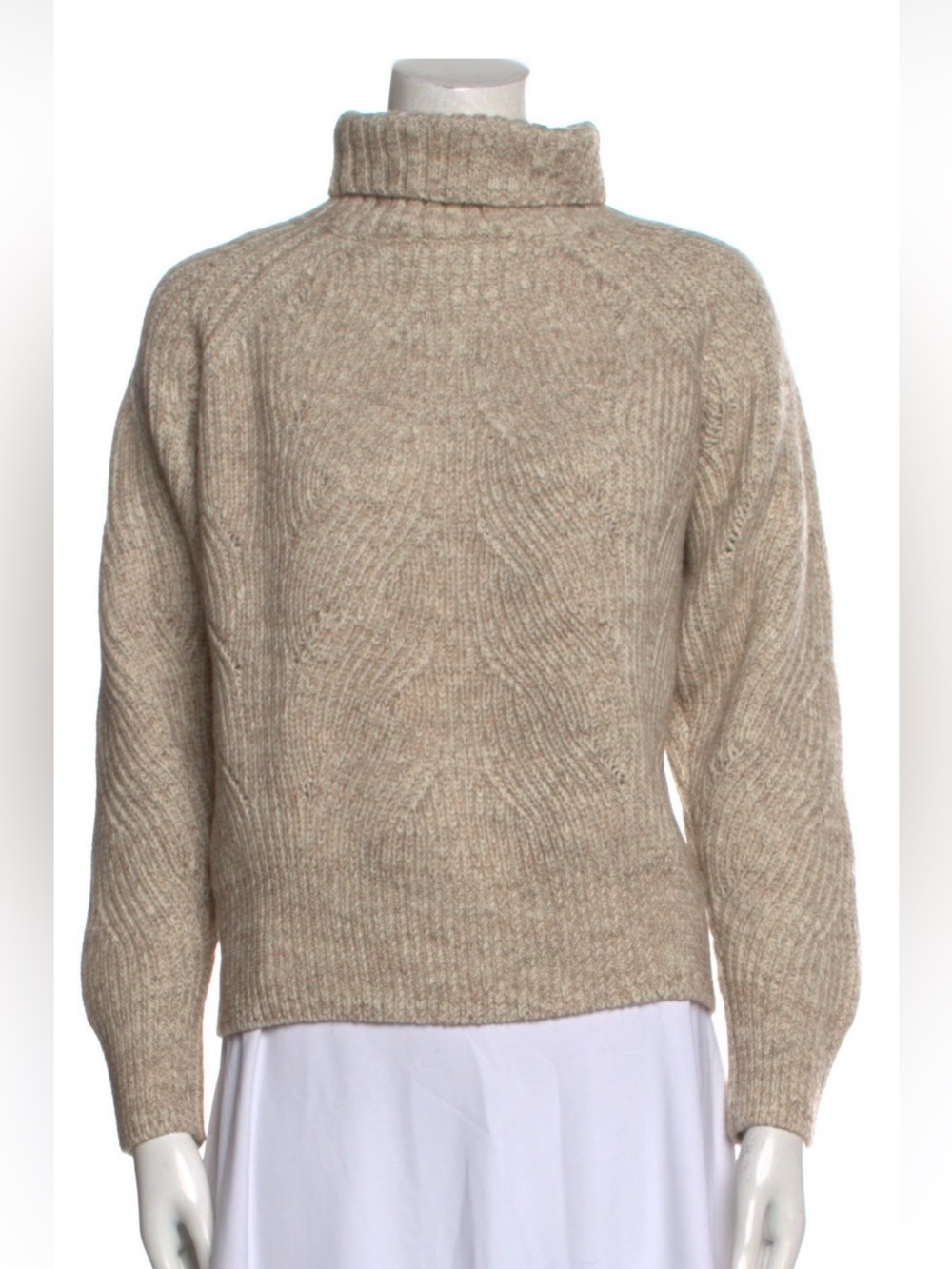 Soeur Wool Turtleneck Sweater in Brown Size 36